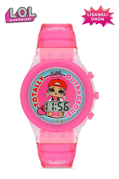 MiniFlak Lisanslı L.O.L. SURPRISE! LOL7210 Kız Çocuk Pembe Işıklı Kız Çocuk Kol Saati ürün görseli 1