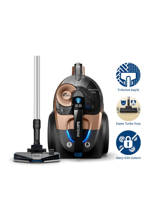 Philips Marathon Daily XB7151/07 900 W Toz Torbasız Süpürge ürün görseli 1