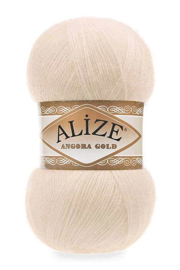 Alize Angora Gold Simsiz Örgü İpi - Taş - 1 Adet - ( Renk Kodu : 67 ) ürün görseli 1