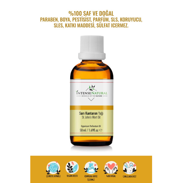 Sarı Kantaron Yağı 50 ml %100 Saf ve Doğal St John's Wort Oil ürün görseli 1
