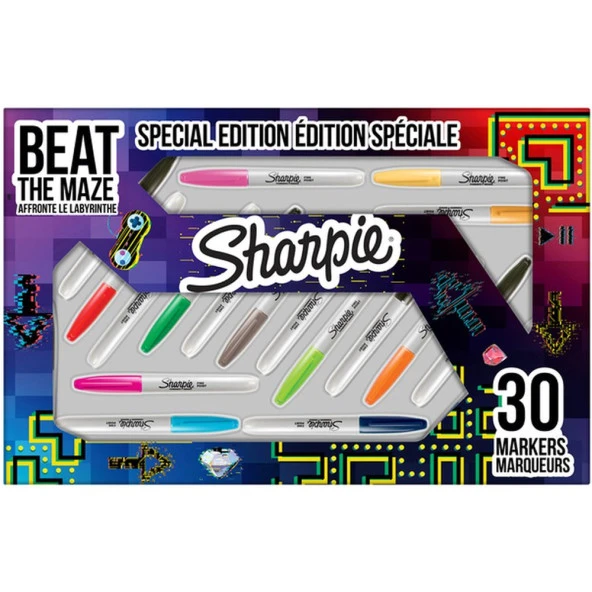 Sharpie Fine Permanent Markör 30 lu Kutu-labirent ürün görseli 1