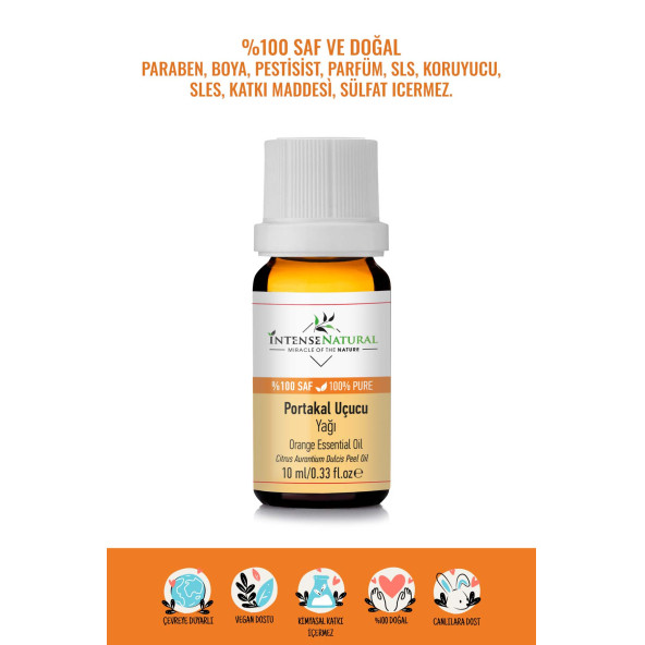 Portakal Uçucu Yağı 10 ml %100 Saf ve Doğal Orange Essential Oil ürün görseli 1