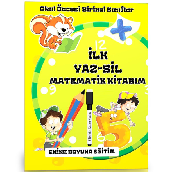 Okul Öncesi ve Birinci Sınıflar İLK YAZ-SİL Matematik Kitabım ürün görseli 1