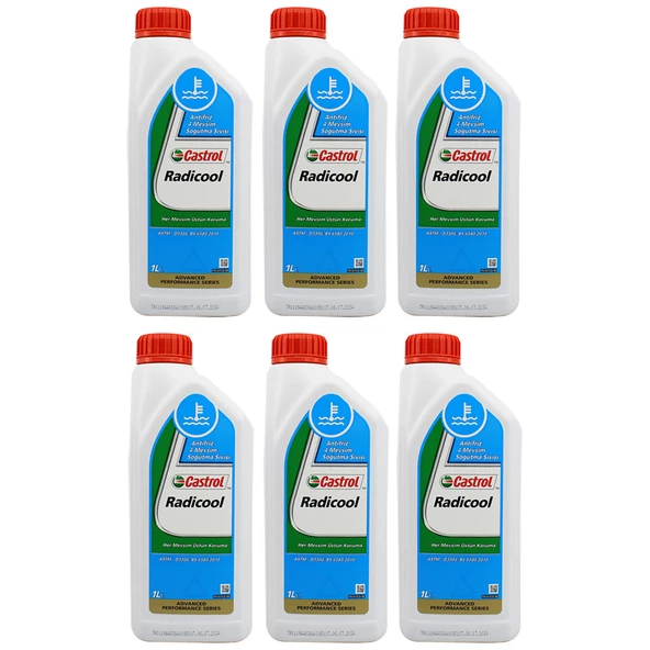 Castrol Radicool Konsantre Antifriz 1 Lt Korozyon Önleyici (6 Adet) ürün görseli 1