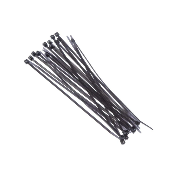 Kablo Bağı klips Cırt Kelepçe 4.8x300 mm SİYAH 1 Paket (100 adet) ürün görseli 1