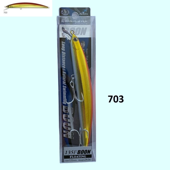 Zipbaits Minnow Boon 135F Rolling Wobbling 24gr Maket Yem - Resim 9