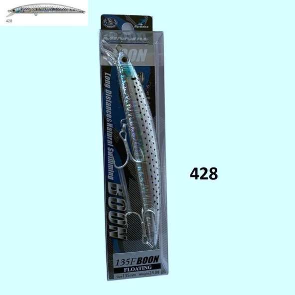 Zipbaits Minnow Boon 135F Rolling Wobbling 24gr Maket Yem - Resim 2