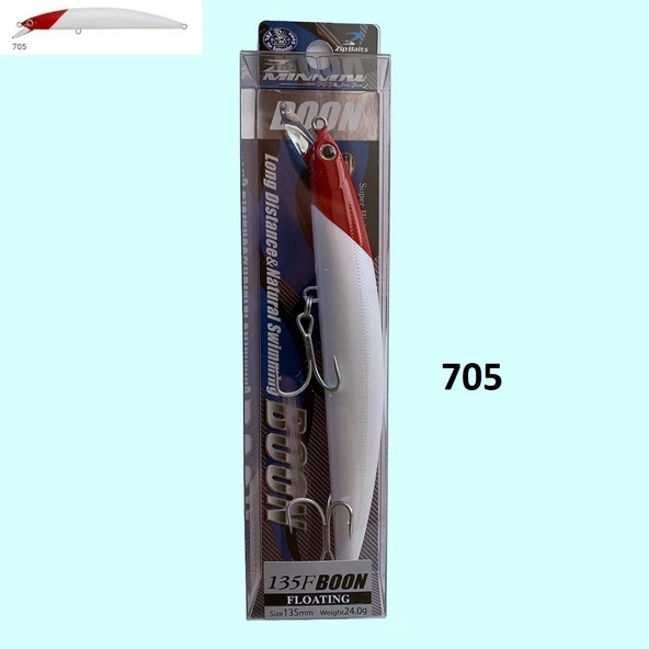 Zipbaits Minnow Boon 135F Rolling Wobbling 24gr Maket Yem - Resim 10