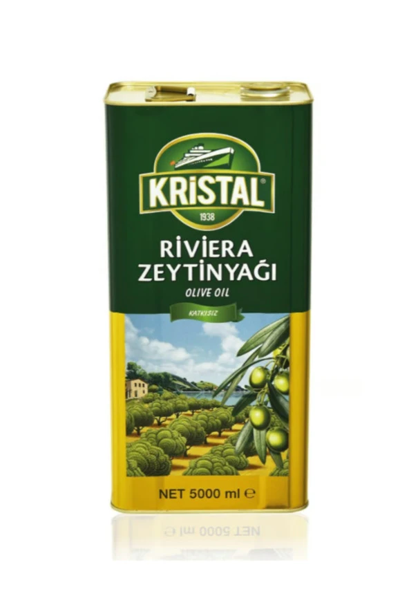Kristal Riviera Zeytinyağı 5 L Teneke ürün görseli 1