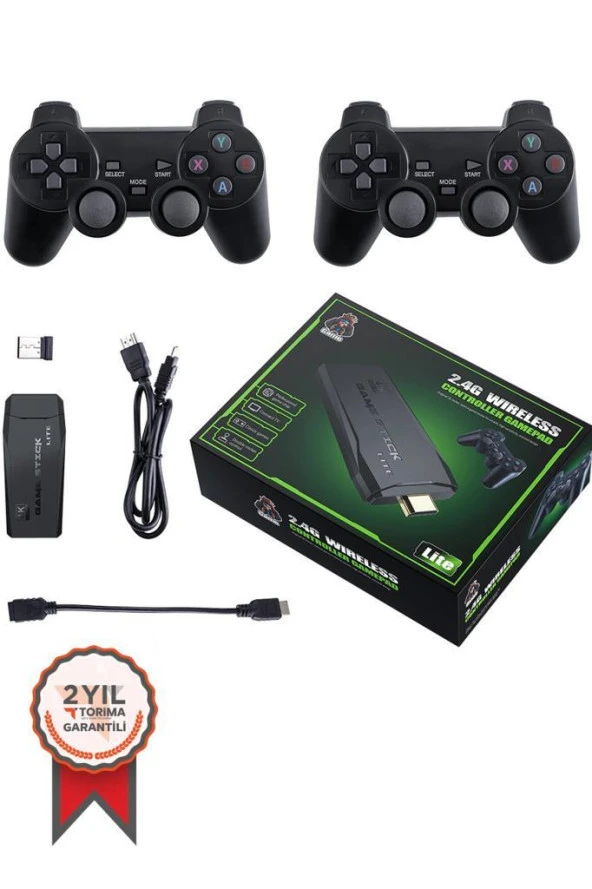 Torima GC-05  Siyah 2.4g Çift Kablosuz Atari  Denetleyici Video Oyun Konsolu ürün görseli 1
