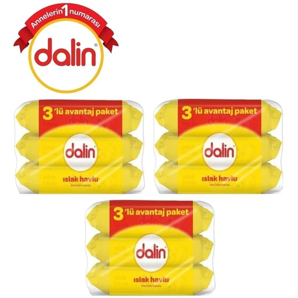 Dalin Islak Havlu Mendil Klasik 56 Yaprak 9 Lu Set (504 Yaprak) ürün görseli 1