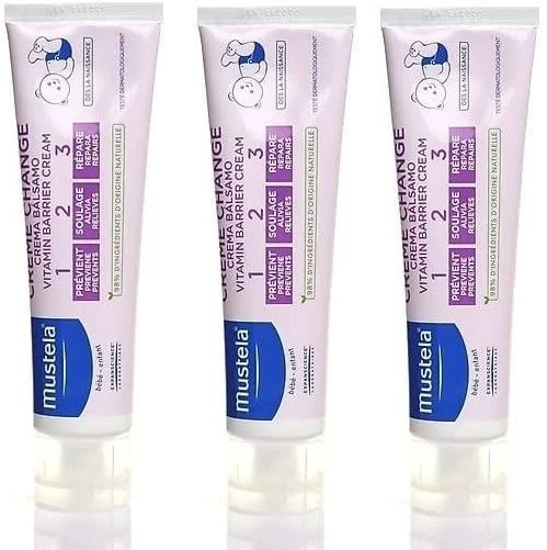 Mustela Vitamin Bariyer 1.2.3 100 ml 3lü Pişik Kremi ürün görseli 1