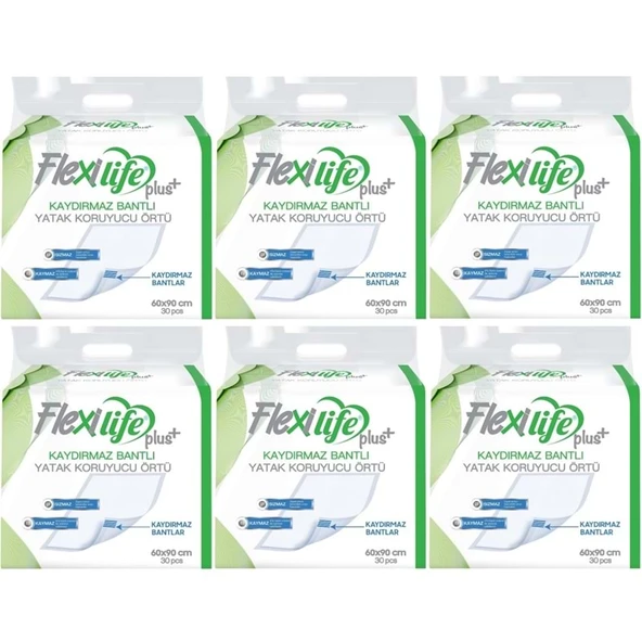 Flexi Life Yetişkin Alt Açma Yatak Koruyucu Örtü 60*90CM 180 Adet Kaydırmaz ürün görseli 1