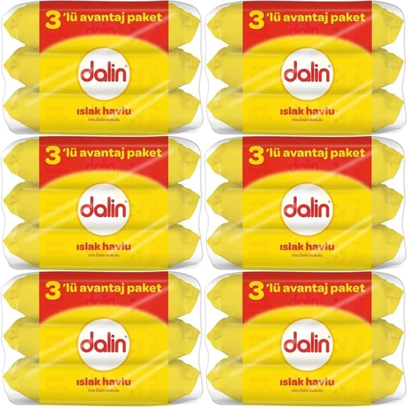 Dalin Islak Havlu Mendil Klasik 56 Yaprak 18 Li Set (1008 Yaprak) ürün görseli 1