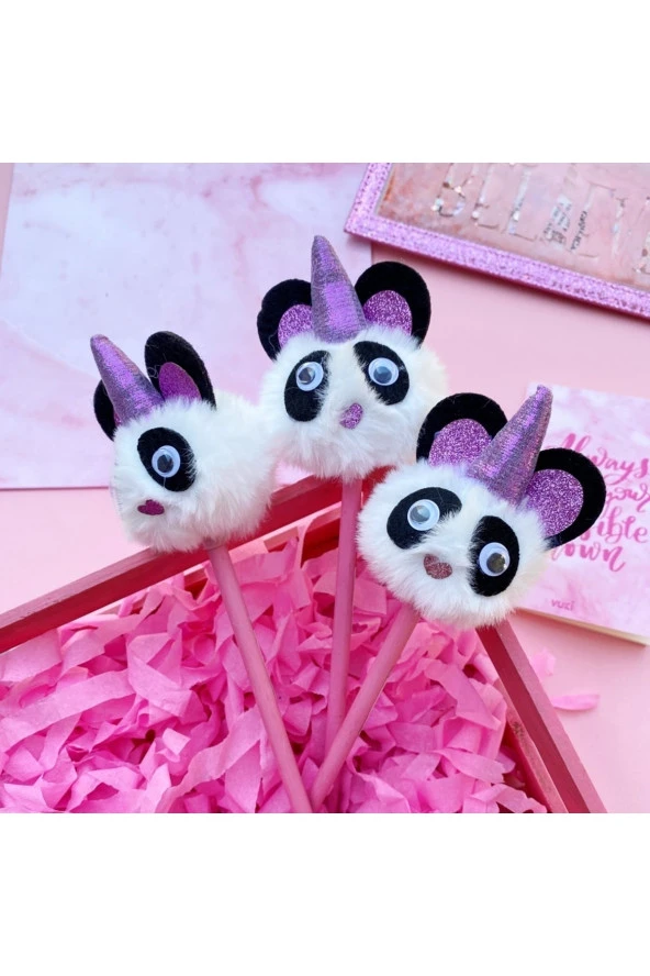 Pandicorn Panda Başlıklı Kurşun Kalem ürün görseli 1