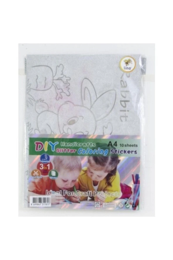 Elişi Kağıdı Simli Yapışkanlı Boyanabilir 5 Li 20x30 Cm 3816j ürün görseli 1