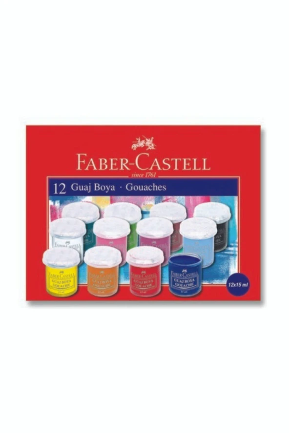 Guaj Boya 12'li 15 ml ürün görseli 1