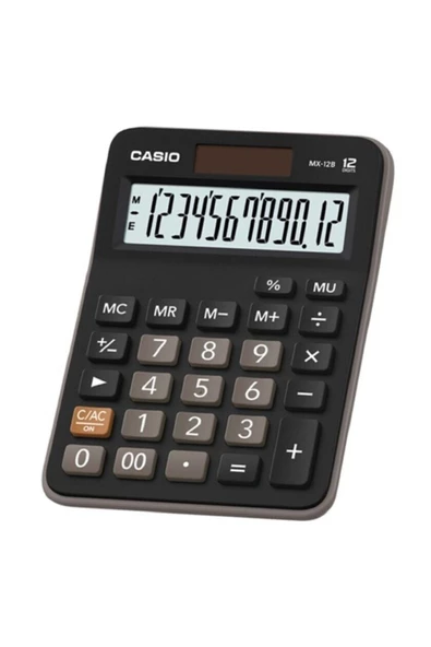 CASIO HESAP MAKİNESİ MX-12B BK ürün görseli 1