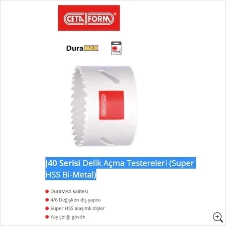 J40-51 Serisi Delik Açma Panç super Hss Bi-meta.ceta. ürün görseli 1