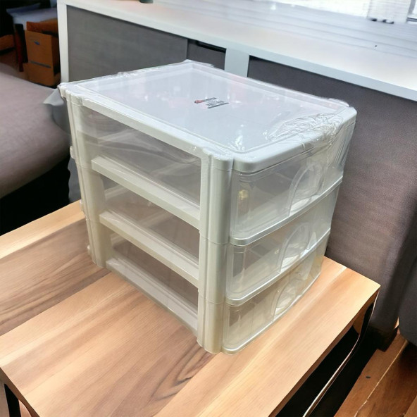 3 Çekmeceli A4 Kağıtlık, Organizer Evrak Rafı, Dosya rafı ürün görseli 1