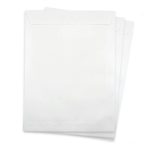 Zarf A4 boyutunda Beyaz Torba Zarf 24x32 cm - 20 Adet ürün görseli 1