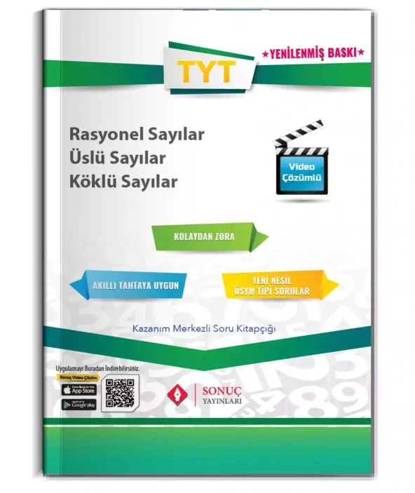 Sonuç Yayınları TYT Rasyonel Sayılar Üslü Sayılar Köklü Sayılar 2023-2024 ürün görseli 1
