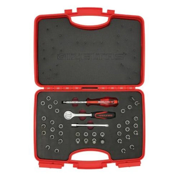 İzeltaş 1107001042 1/4" Bits Uçlu Lokma Takımı 42 Parça ürün görseli 1