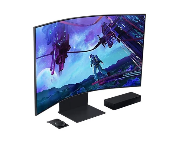 SAMSUNG ODYSSEY ARK LS55CG97WNUXUF 55" 1Ms 165Hz 4K UHD HDR10+ KAVİSLİ QUANTUM MINILED SMART MONİTÖR - Resim 3