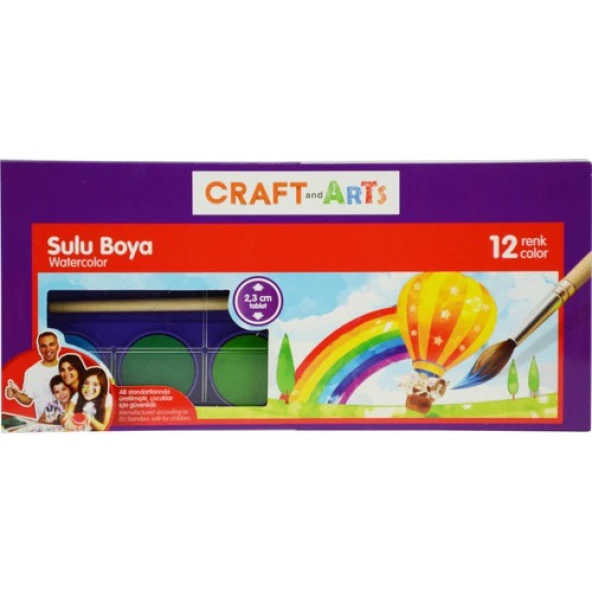 Craft Art Sulu Boya 12 Li Küçük ürün görseli 1