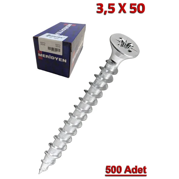 Meridyen Sunta Vidası 3.5X50 (500 Adet) ürün görseli 1