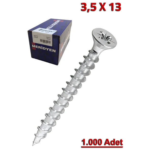 Meridyen Sunta Vidası 3.5X13 (1.000 Adet) ürün görseli 1