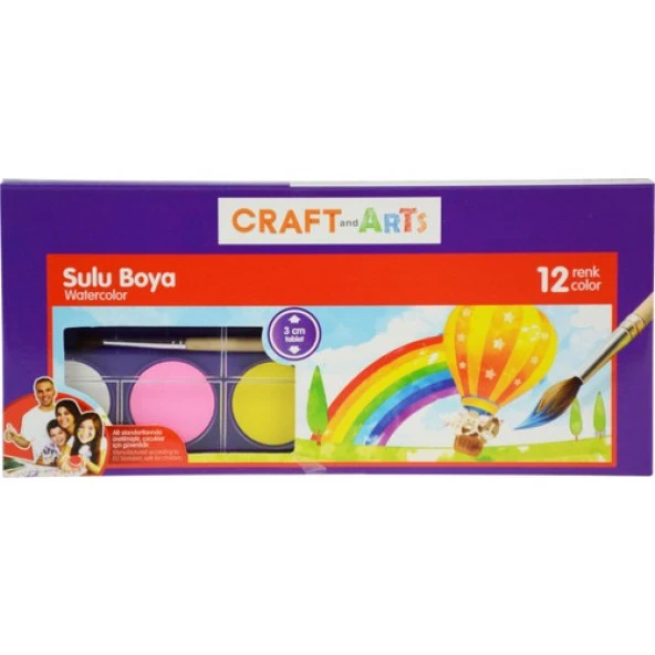 Craft Art Sulu Boya 12 Li U1557kk ürün görseli 1