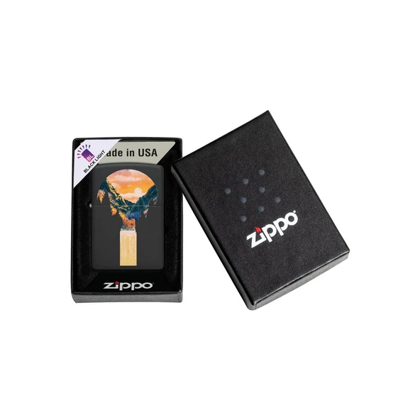 Zippo Çakmak 48676 Mountain Waterfall Design - Resim 5