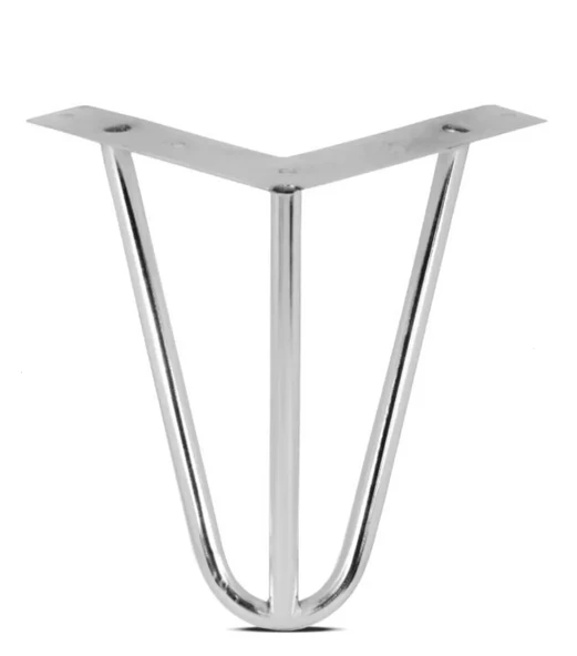Grande Home Side Metal Ahşap ve Kütük Sehpa Ayağı 15 cm Krom ürün görseli 1