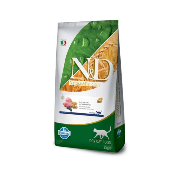 Nd Ancestral Graın Adult Kedi 10kg Düşük Tahıllı Kuzu Buğday Yulaf Ve Yaban Mersini Kedi Mama ürün görseli 1