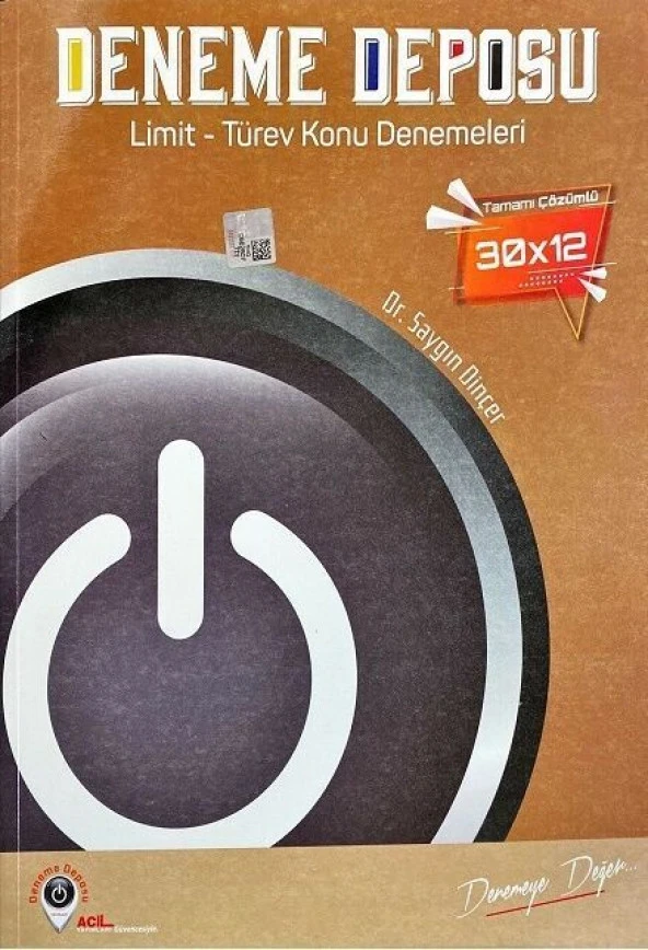 Deneme Deposu Limit Türev Konu Denemeleri ürün görseli 1