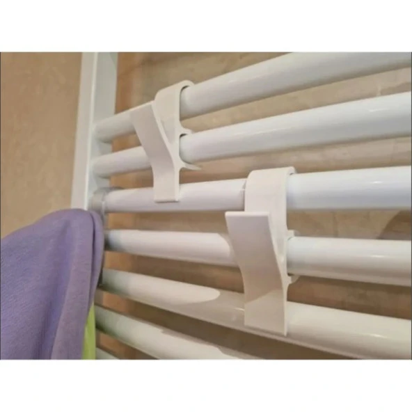 Havlupan Askısı 8 Adet Havlu ve Bornoz Askılık Beyaz ürün görseli 1