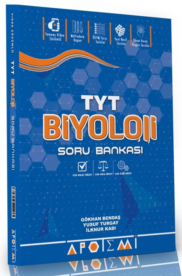 Apotemi Yayınları TYT Biyoloji Soru Bankası ürün görseli 1