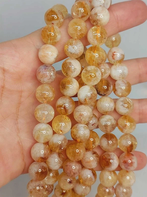 Sitrin Taşı Açık & Koyu Karışık Renk Dizi 10mm ürün görseli 1