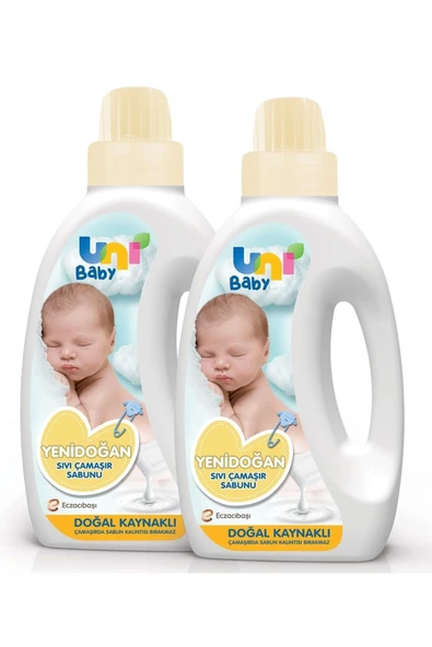 Unibaby Sıvı Deterjan 1500 Ml Yenidoğan Paket 2li(2 SARI) ürün görseli 1