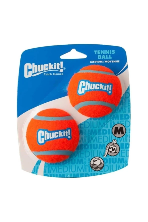 Chuckit! 2'li Köpek Tenis Oyun Topu (Orta Boy) ürün görseli 1