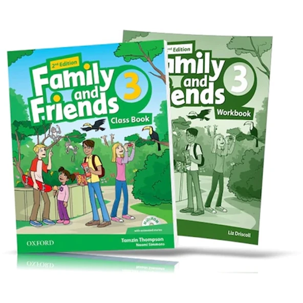 Family and Friends Level 3 : Class Book and WORKBOOK with Downloadable Audios ürün görseli 1