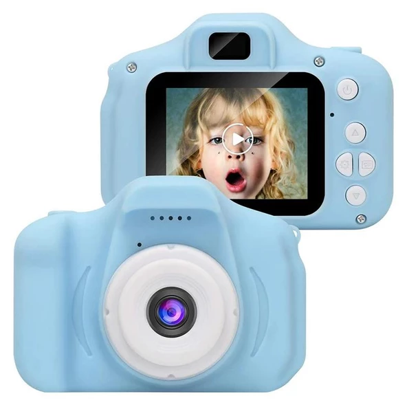 Torima Mavi Renk Mini 1080p Hd Çocuk Kamera Dijital Fotoğraf Makinesi 2.0 Inç Ekran ürün görseli 1