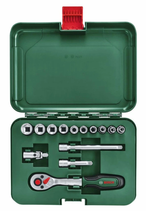 Bosch Home and Garden 1/4" Lokma Seti 14 Parça - 1600A02BY0 ürün görseli 1