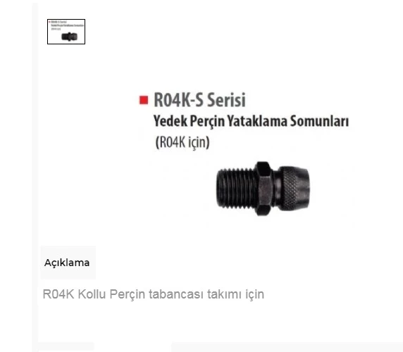 Ceta Form R04K-S10 Yedek Perçin Yataklama Somunu R04K Için M10 ürün görseli 1
