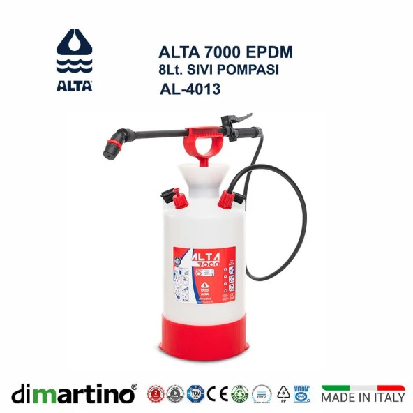 Dimartino  ALTA 7000 EPDM Sivi Pompasi 8 Lt. ürün görseli 1