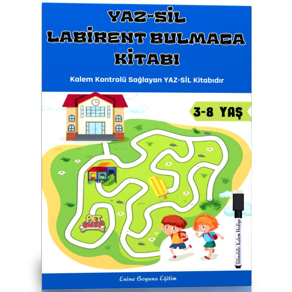 YAZ-SİL Labirent Bulmaca Kitabı (34 Süper Labirent Bulmaca) ürün görseli 1