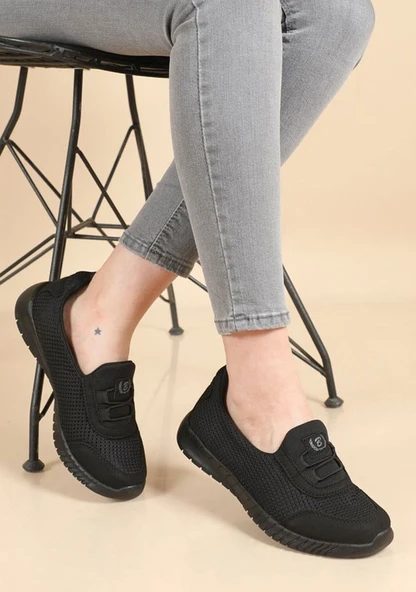 Albishoes Kadın Anne Bağcıksız Kolay Giyim Günlük Yürüyüş Babet Ayakkabı Anatomik Spor Ayakkabı ürün görseli 1