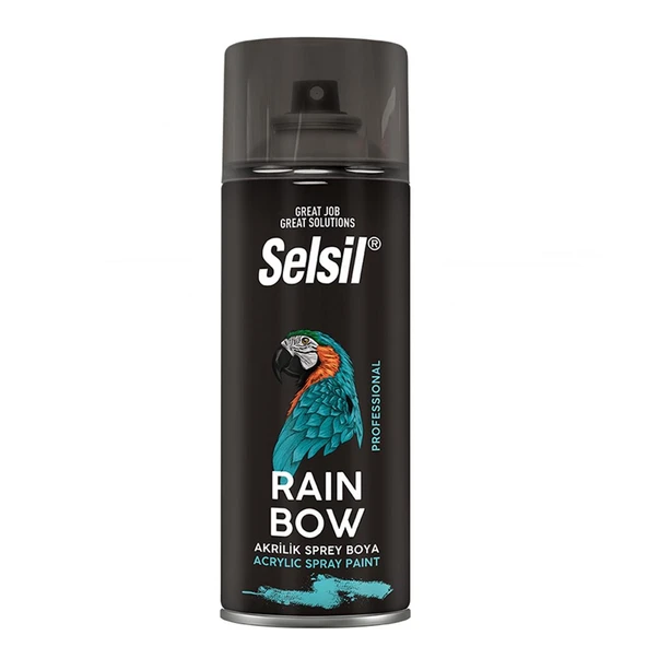 Selsil Rainbow Akrilik Sprey Boya 400 ml Trafik Sarı Ral 1023 ürün görseli 1