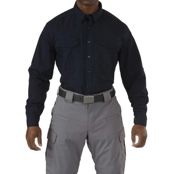 5.11 STRYKE SHIRT LACIVERT GOMLEK - Resim 11